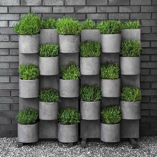 84 idées pour décorer le jardin avec des blocs en béton 34
