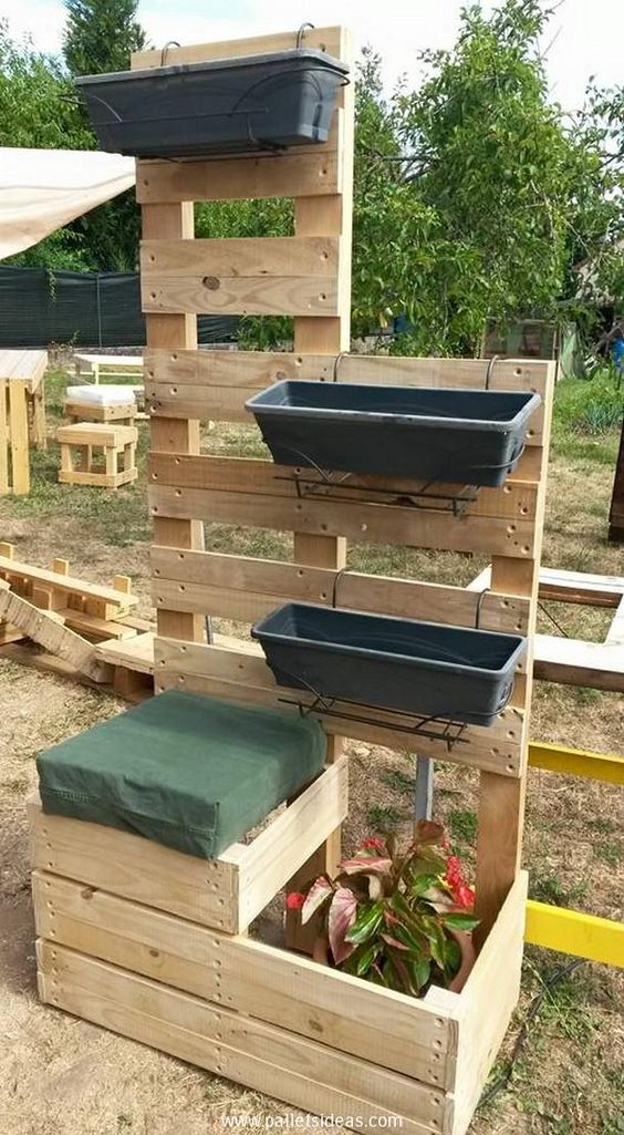 79 décors de jardin à faire avec des palettes 7 79 décors de jardin à faire avec des palettes 7