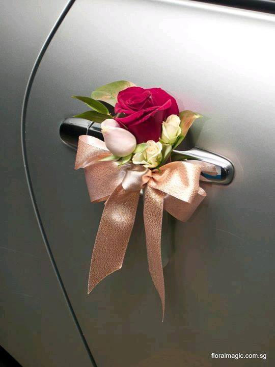 12 belles idées pour décorer une voiture de mariage 8