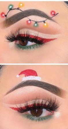 Les 49 plus belles idées de maquillages de Noël 11