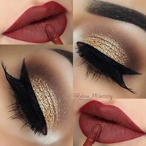 Les 49 plus belles idées de maquillages de Noël 14