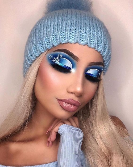 Les 49 plus belles idées de maquillages de Noël 43