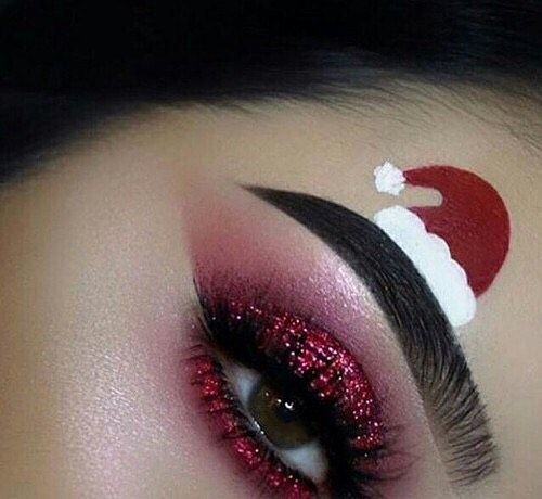 Les 49 plus belles idées de maquillages de Noël 7