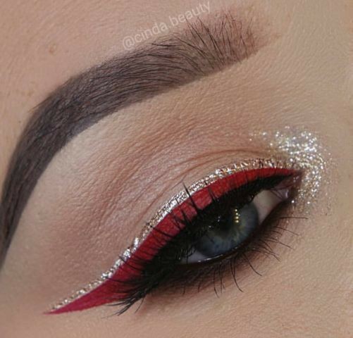 Les 49 plus belles idées de maquillages de Noël 8