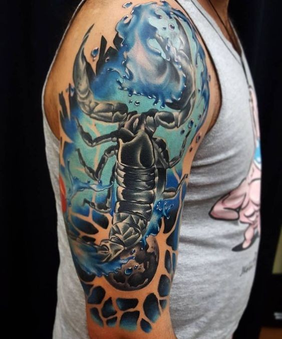 Les 50 plus beaux tatouages scorpion 42 Les 50 plus beaux tatouages scorpion 42
