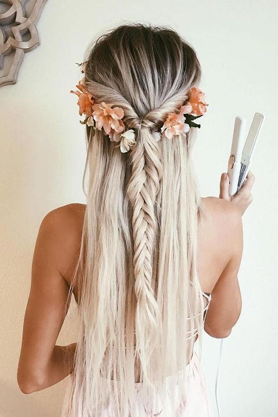 Les 50 plus belles coiffures de mariage bohème 7 Les 50 plus belles coiffures de mariage bohème 7