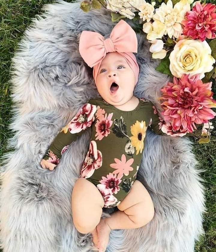 14 jolies idées de séances photos pour un bébé fille 6