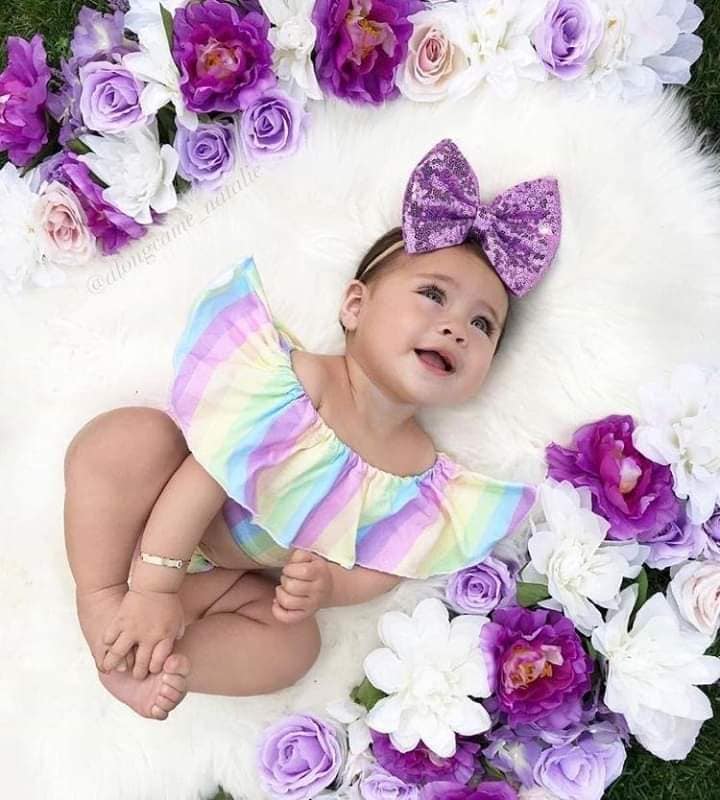 14 jolies idées de séances photos pour un bébé fille 9