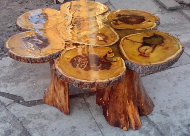 100 meubles en bois à faire avec des troncs d'arbres récupérés 29