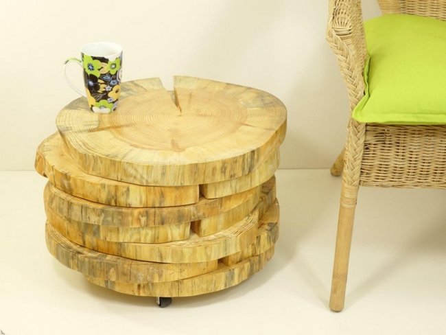 100 meubles en bois à faire avec des troncs d'arbres récupérés 44