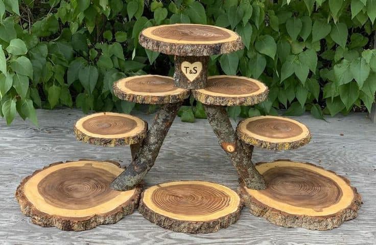 100 meubles en bois à faire avec des troncs d'arbres récupérés 55