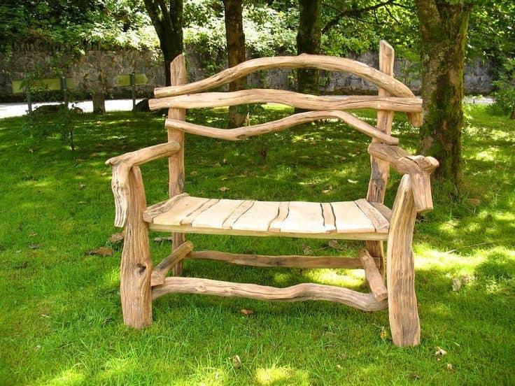 100 meubles en bois à faire avec des troncs d'arbres récupérés 56