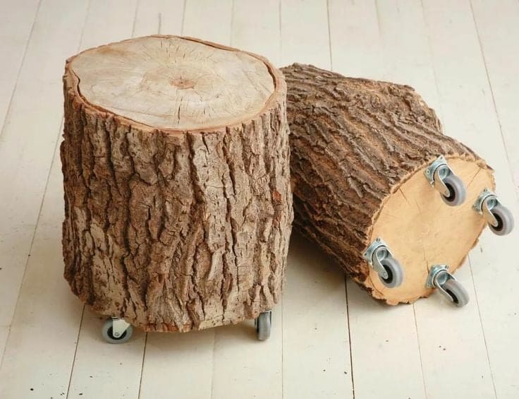100 meubles en bois à faire avec des troncs d'arbres récupérés 86