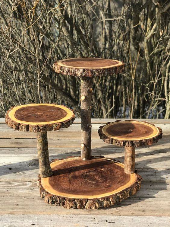100 meubles en bois à faire avec des troncs d'arbres récupérés 89