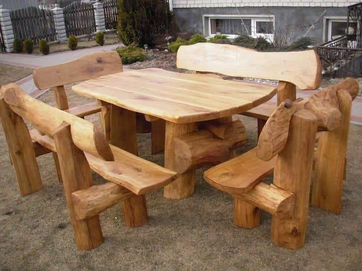 100 meubles en bois à faire avec des troncs d'arbres récupérés 92