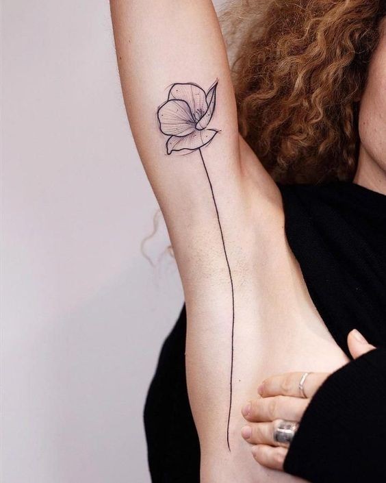 Les 50 plus beaux tatouages coquelicot 12 Les 50 plus beaux tatouages coquelicot 12