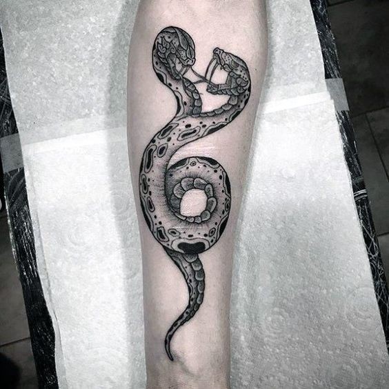 100 top idées de tatouages serpents 14