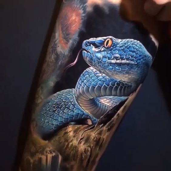100 top idées de tatouages serpents 15