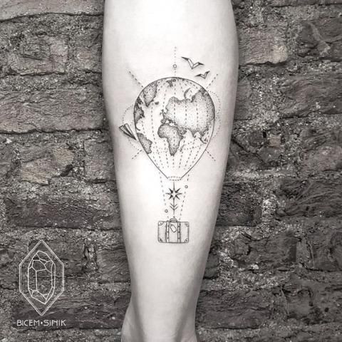 Les 50 plus beaux tatouages voyage 16