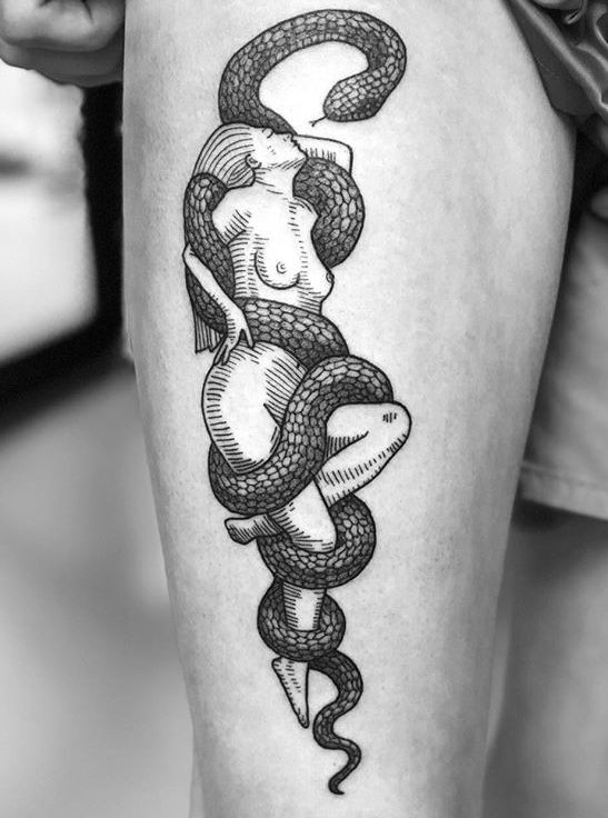 100 top idées de tatouages serpents 19