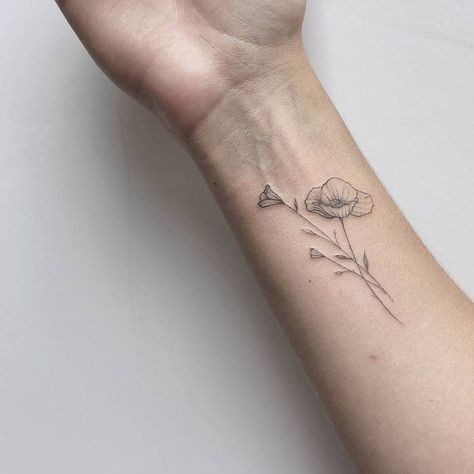 Les 50 plus beaux tatouages coquelicot 28 Les 50 plus beaux tatouages coquelicot 28