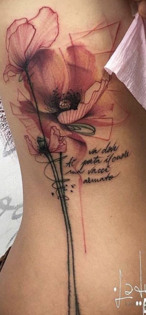 Les 50 plus beaux tatouages coquelicot 35 Les 50 plus beaux tatouages coquelicot 35