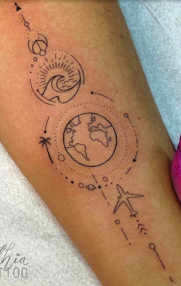 Les 50 plus beaux tatouages voyage 35
