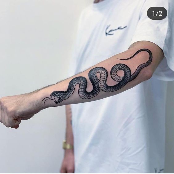 100 top idées de tatouages serpents 46