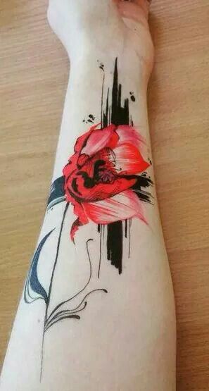 Les 50 plus beaux tatouages coquelicot 47 Les 50 plus beaux tatouages coquelicot 47