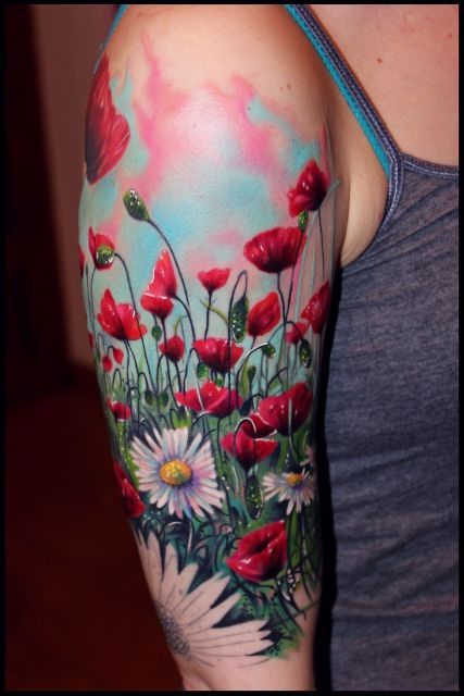 Les 50 plus beaux tatouages coquelicot 50 Les 50 plus beaux tatouages coquelicot 50