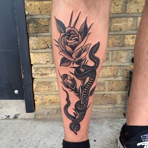 100 top idées de tatouages serpents 6