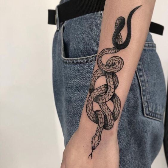 100 top idées de tatouages serpents 65