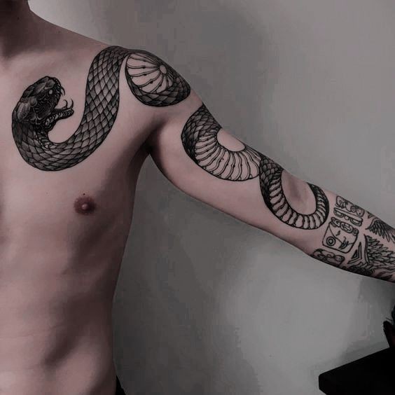 100 top idées de tatouages serpents 67