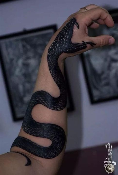 100 top idées de tatouages serpents 71