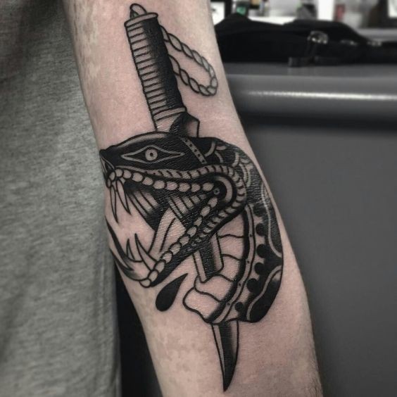 100 top idées de tatouages serpents 76