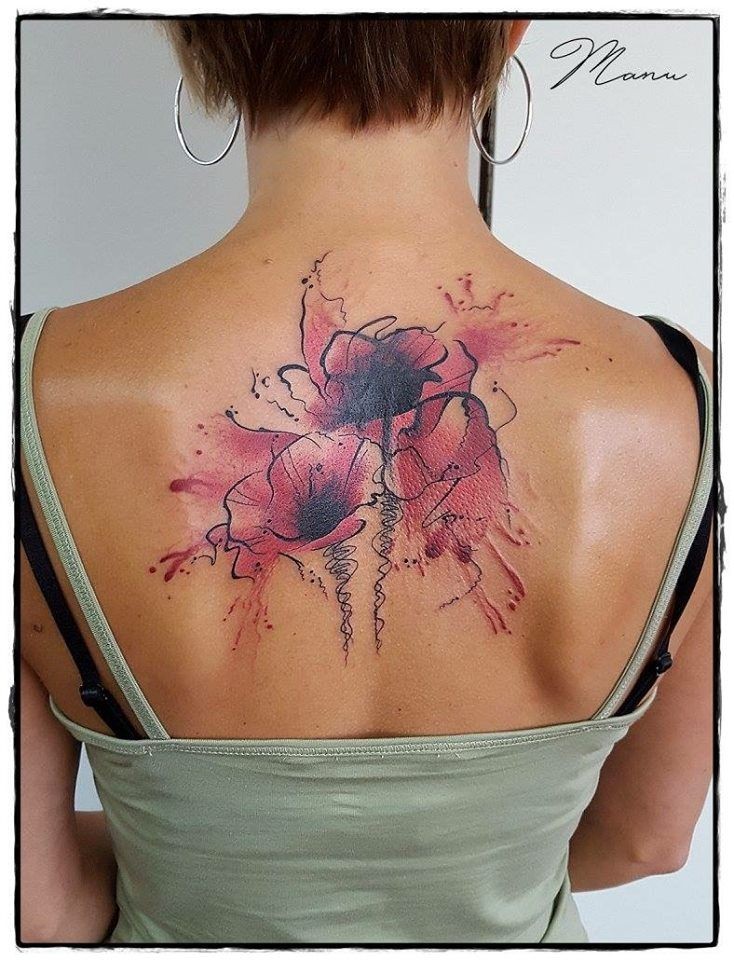 Les 50 plus beaux tatouages coquelicot 9 Les 50 plus beaux tatouages coquelicot 9