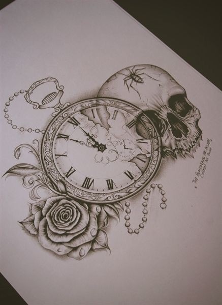 Les 50 plus beaux tatouages horloge 12