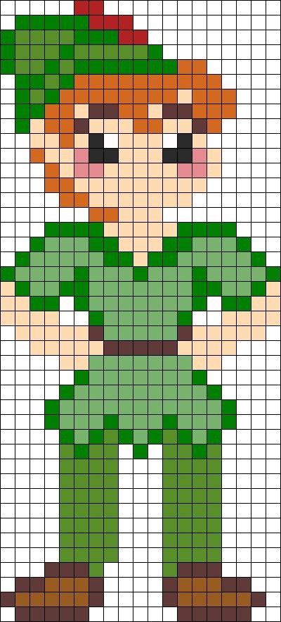 100 top idées de pixel art Disney faciles 13