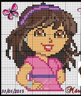 100 top idées de pixel art Disney faciles 14