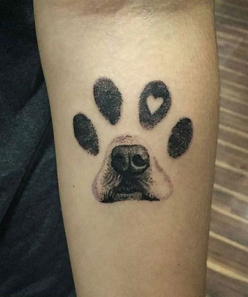 50 top idées de tatouages patte de chien 17 50 top idées de tatouages patte de chien 17