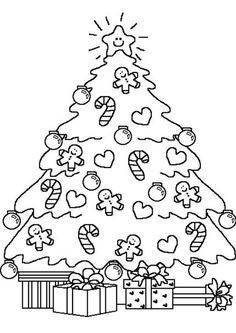 50 top idées de dessins de sapin de Noël 18