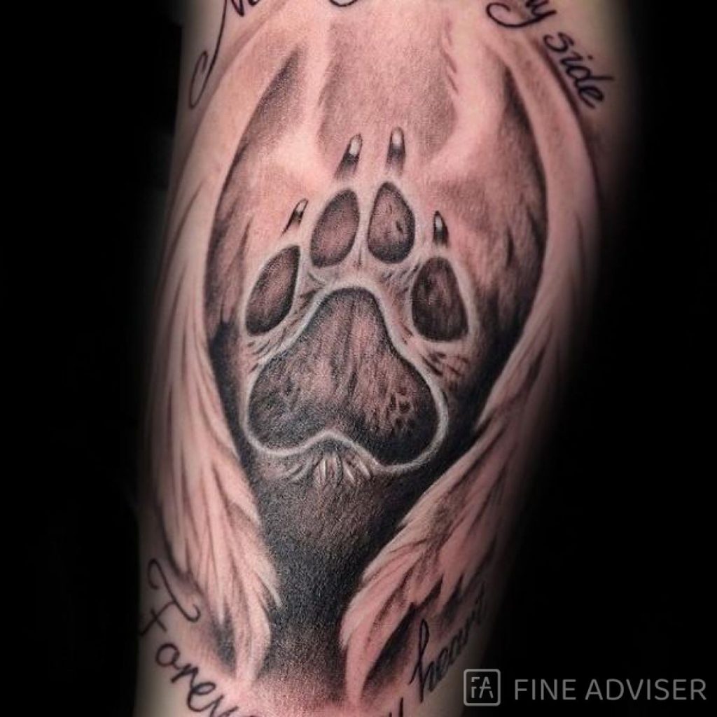 50 top idées de tatouages patte de chien 18 50 top idées de tatouages patte de chien 18