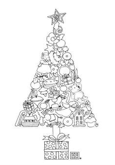 50 top idées de dessins de sapin de Noël 19