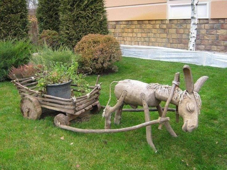 19 décorations de jardin en bois avec des troncs 5 19 décorations de jardin en bois avec des troncs 5