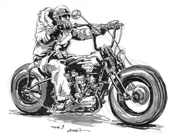 50 top idées de dessins de moto 23
