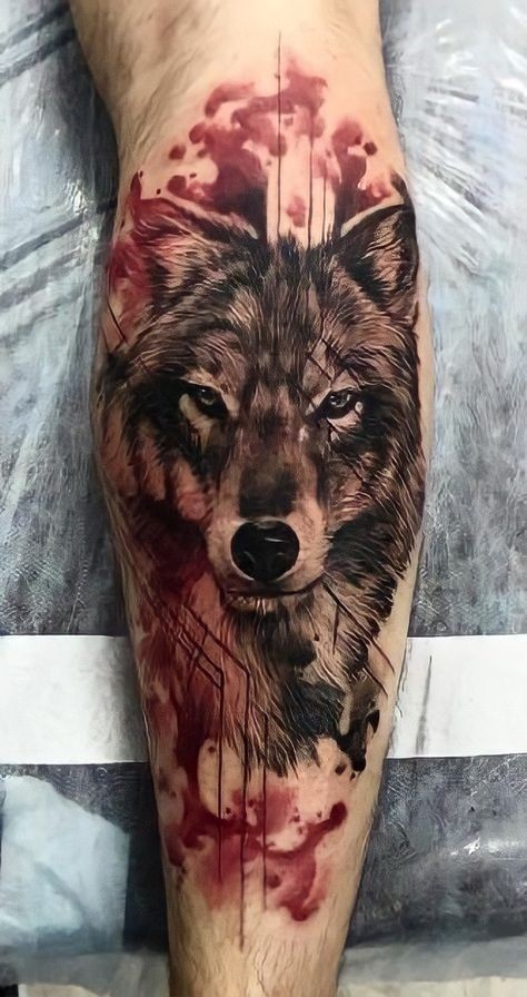 Les 50 plus beaux tatouages loup viking 23