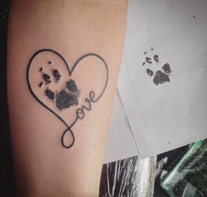 50 top idées de tatouages patte de chien 27 50 top idées de tatouages patte de chien 27