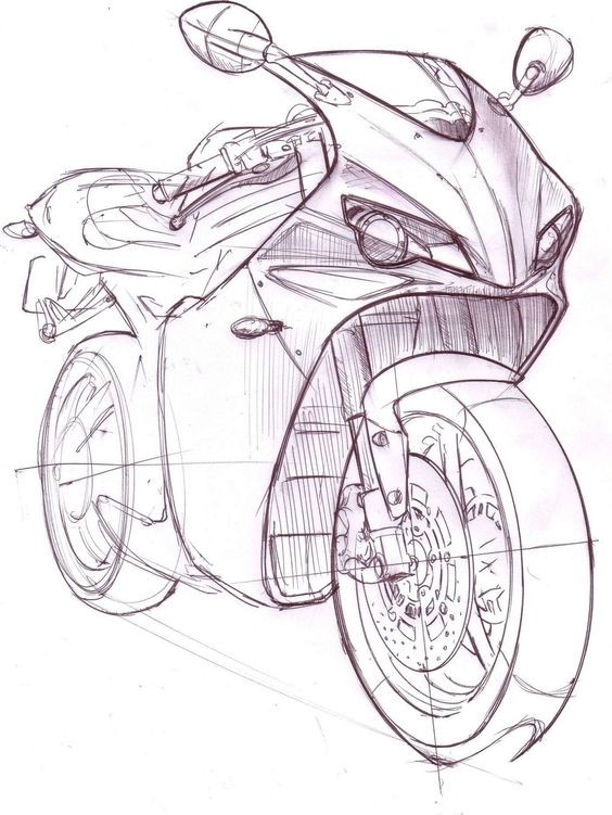 50 top idées de dessins de moto 29 50 top idées de dessins de moto 29