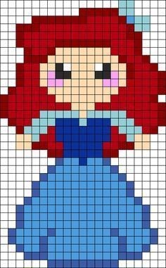100 top idées de pixel art Disney faciles 31