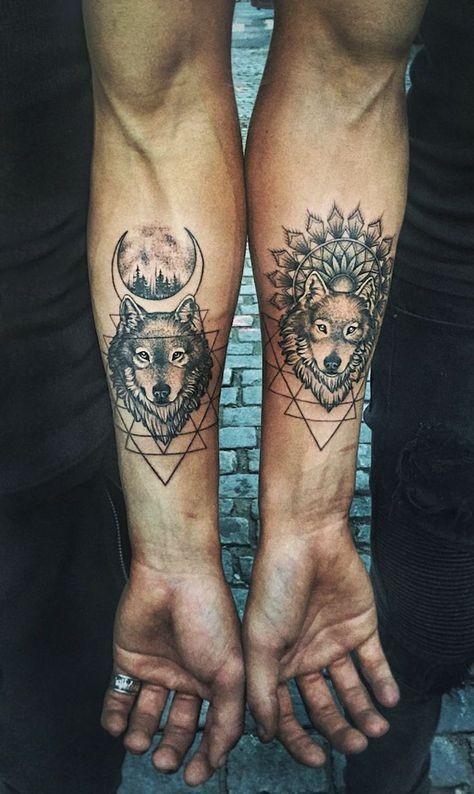 Les 50 plus beaux tatouages loup pour homme 34